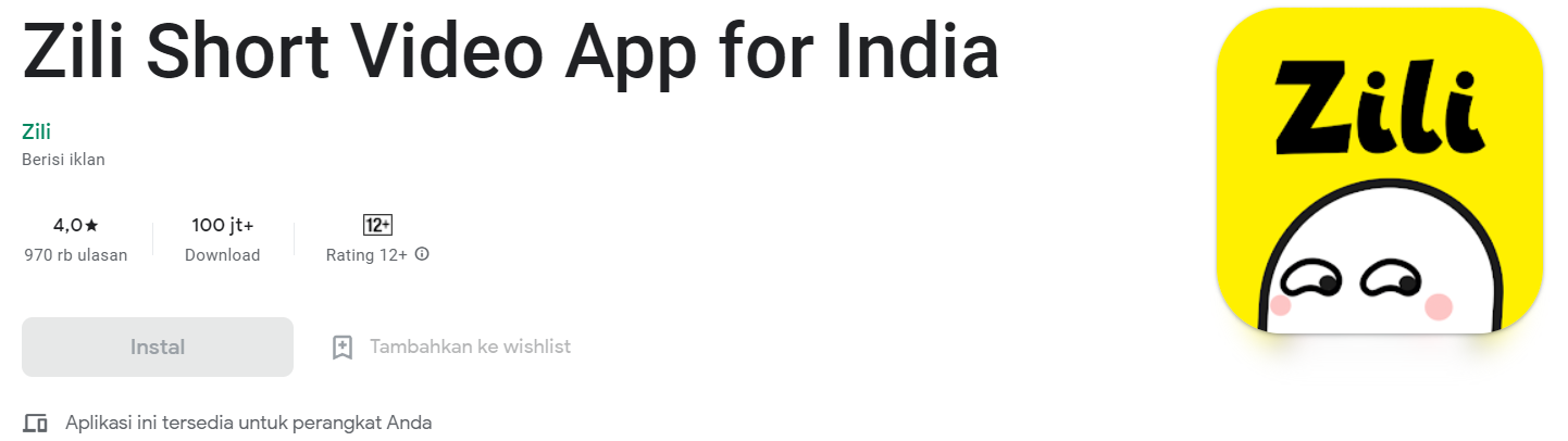 zili short video app for india